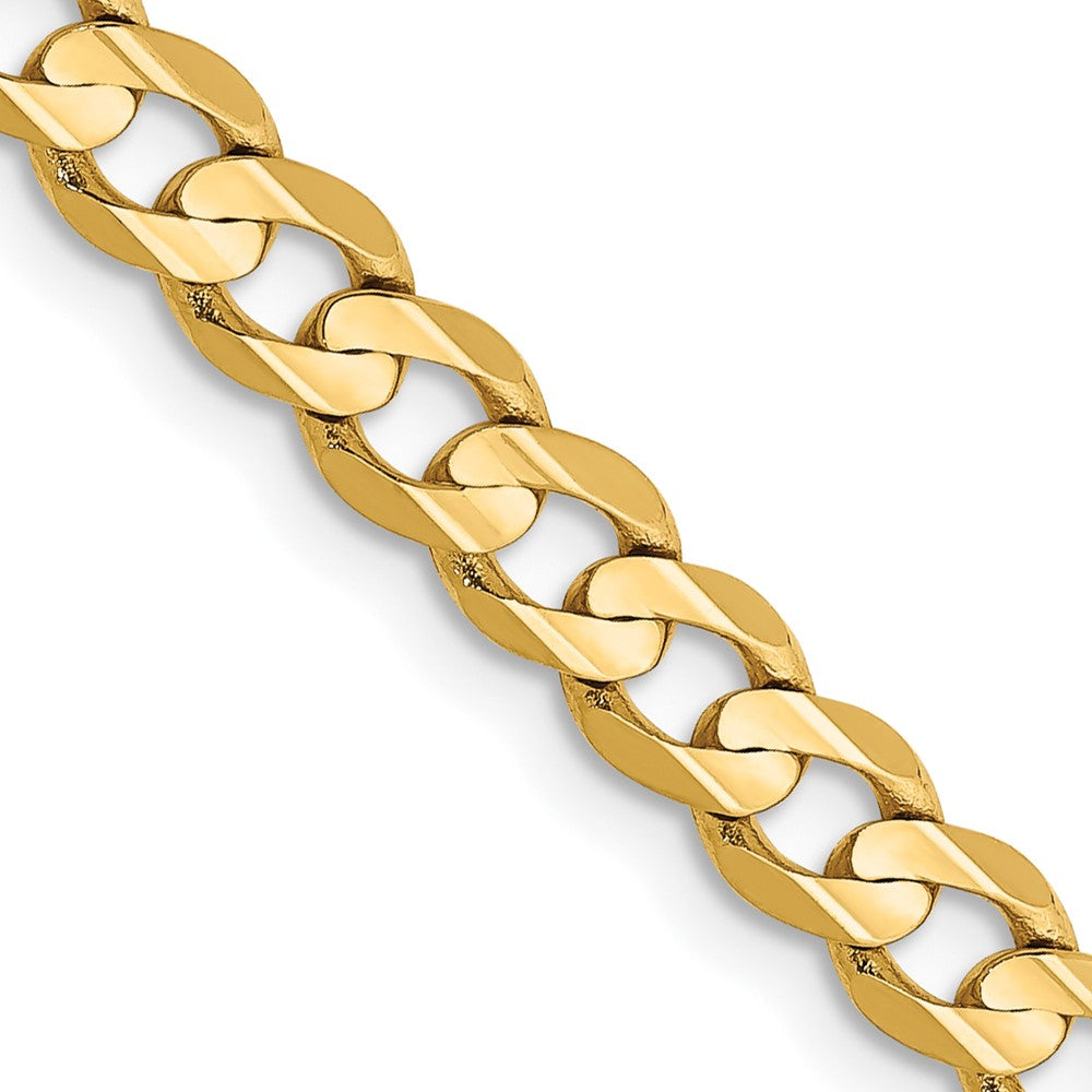 FJC Finejewelers 14 kt Yellow Gold Open Concave Curb Chain 28 Inches x 4.5 mm