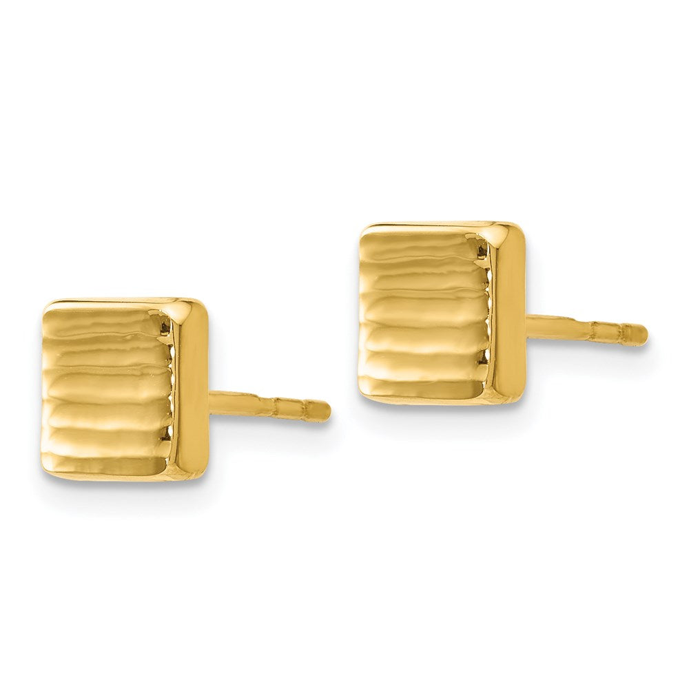 FJC Finejewelers 14 kt Yellow Gold Button Post Earrings 7 mm x 6 mm