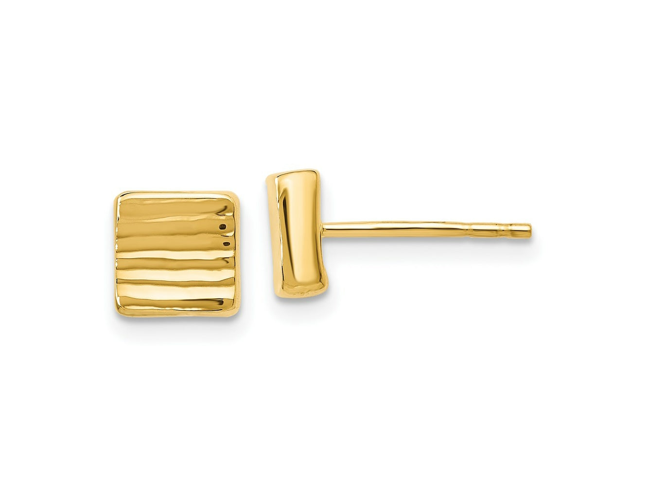 FJC Finejewelers 14 kt Yellow Gold Button Post Earrings 7 mm x 6 mm