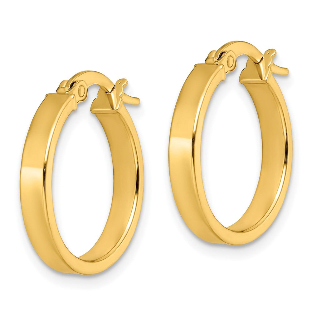 FJC Finejewelers 14 kt Yellow Gold Hoop Polished Earrings 19 mm x 18 mm