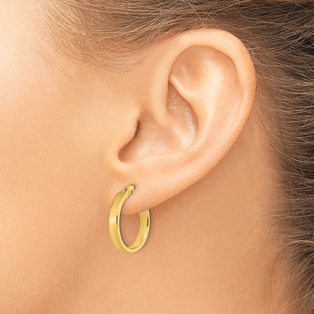 FJC Finejewelers 14 kt Yellow Gold Hoop Polished Earrings 19 mm x 18 mm