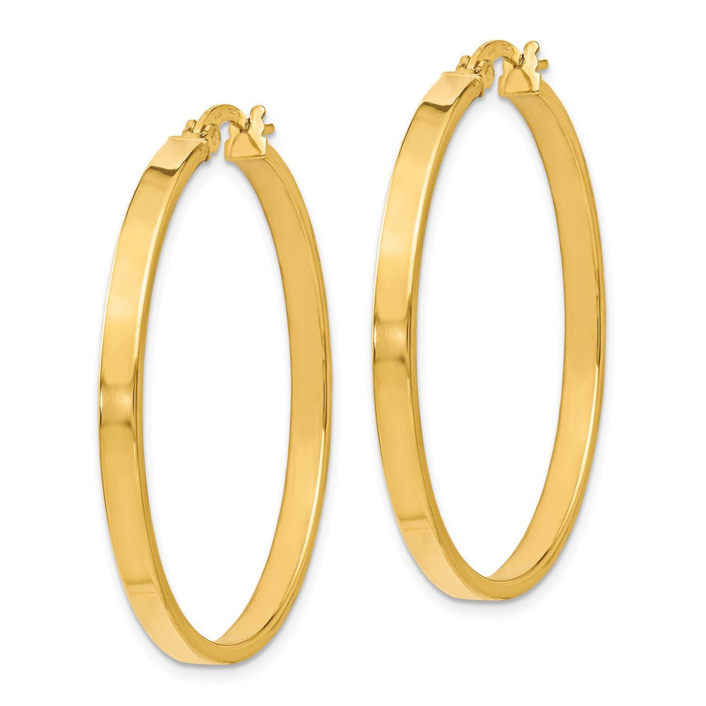 FJC Finejewelers 14 kt Yellow Gold Hoop Polished Earrings 39 mm x 38 mm