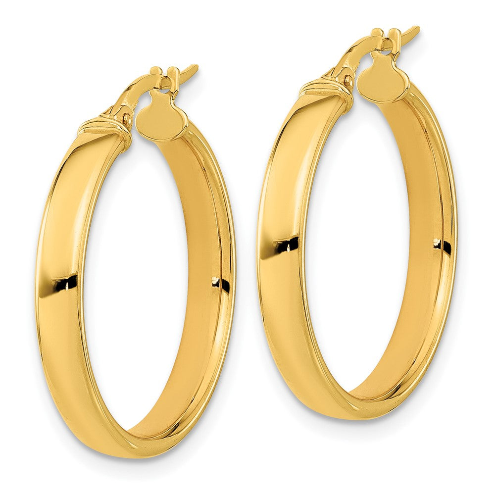 FJC Finejewelers 14 kt Yellow Gold Hoop Polished Earrings 25 mm x 24 mm