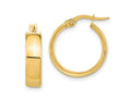 FJC Finejewelers 14 kt Yellow Gold Hoop Polished Earrings 20 mm x 18 mm