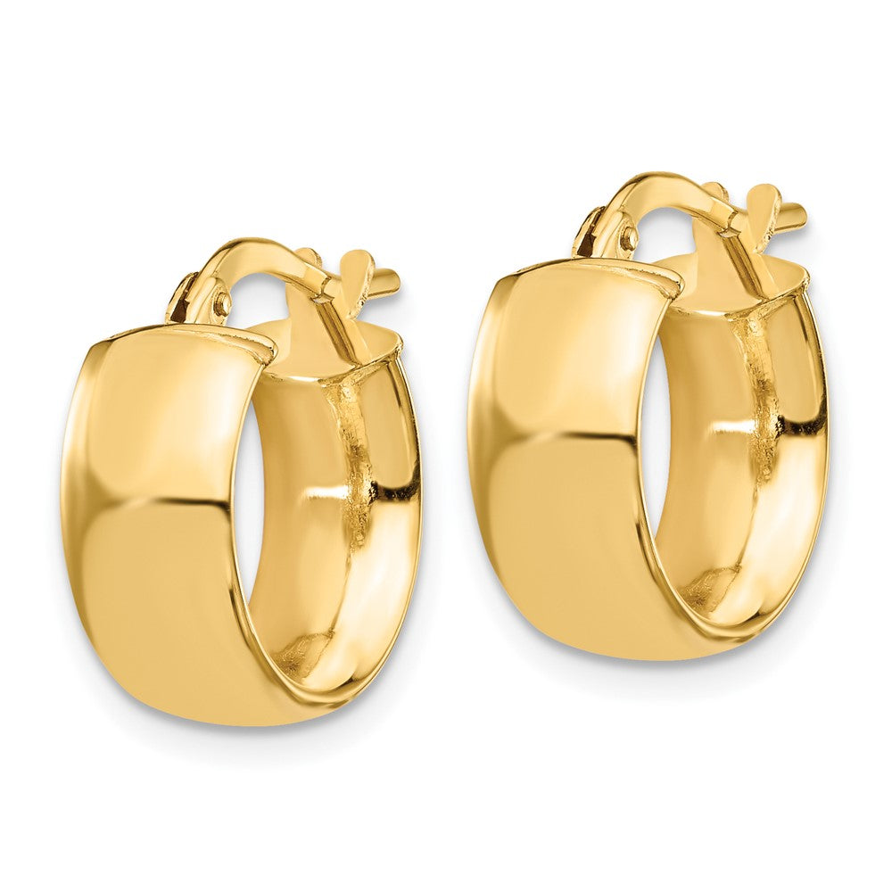 FJC Finejewelers 14 kt Yellow Gold 6mm High Polished Hoop Earrings 15 mm x 13 mm