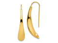 FJC Finejewelers 14 kt Yellow Gold Dangle Polished Threader Earrings 34 mm x 6 mm