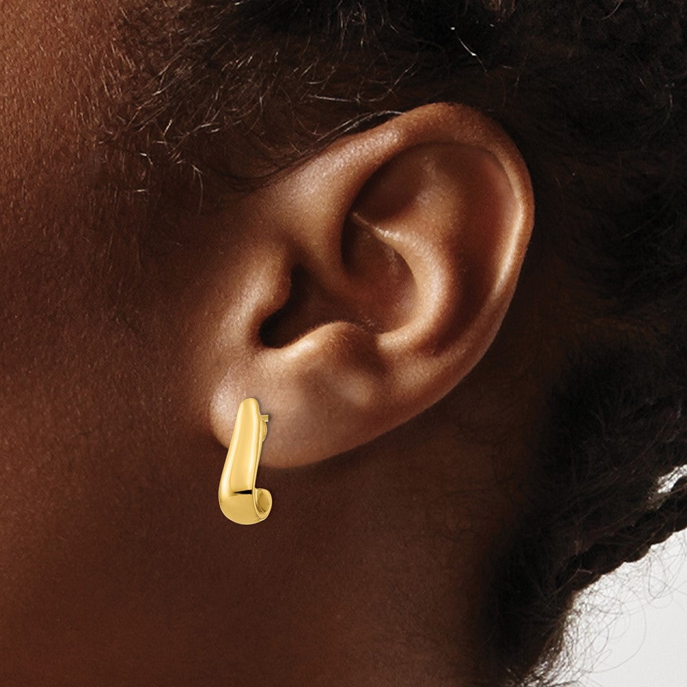 FJC Finejewelers 14 kt Yellow Gold Button Polished Post Earrings