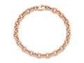 FJC Finejewelers 14 kt Rose Gold Textured Link Bracelet 7.5 Inches