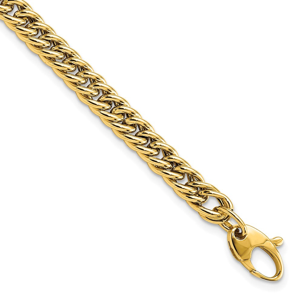 FJC Finejewelers 14 kt Yellow Gold Polished Curb Link Bracelet 7.75 Inches x 5.25 mm
