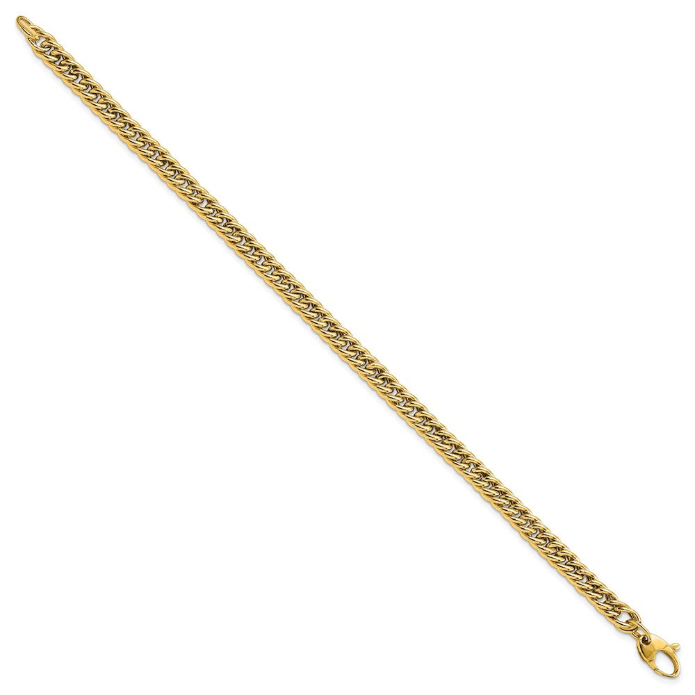 FJC Finejewelers 14 kt Yellow Gold Polished Curb Link Bracelet 7.75 Inches x 5.25 mm