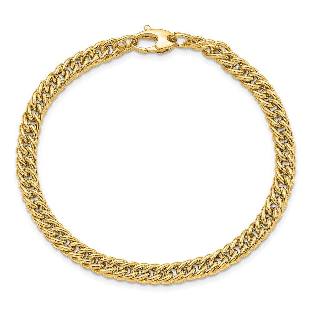 FJC Finejewelers 14 kt Yellow Gold Polished Curb Link Bracelet 7.75 Inches x 5.25 mm