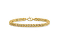 FJC Finejewelers 14 kt Yellow Gold Polished Curb Link Bracelet 7.75 Inches x 5.25 mm