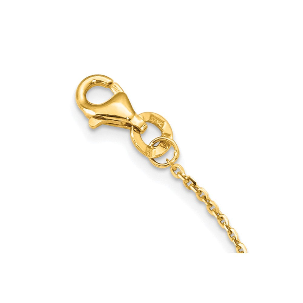 FJC Finejewelers 14 kt Two Tone Gold Cable Polished with 1in ext. Necklace 16 Inches