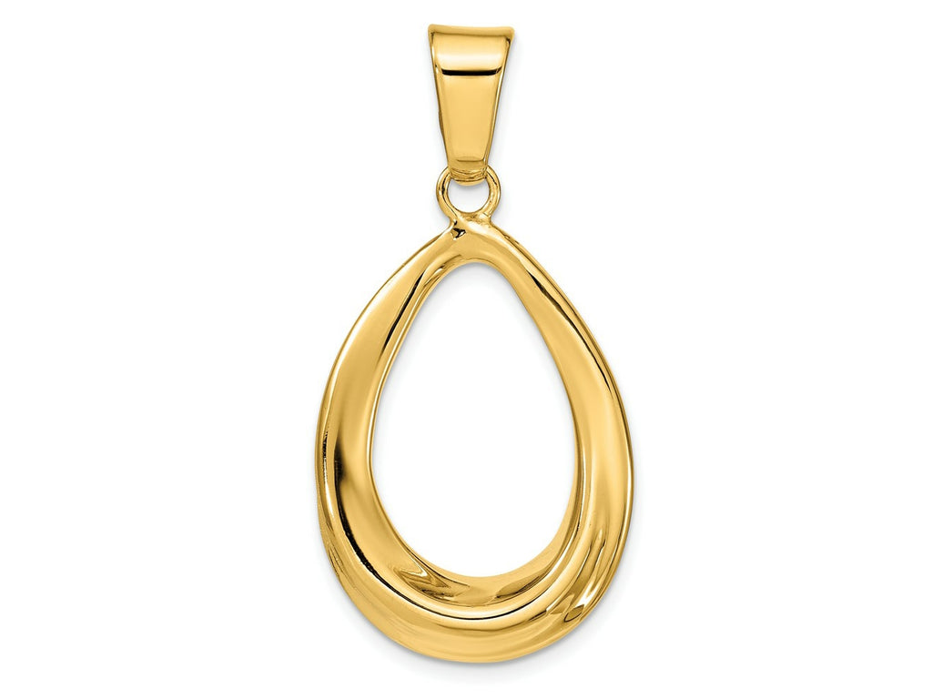 FJC Finejewelers 14 kt Yellow Gold Pear Shapred Polished Charm