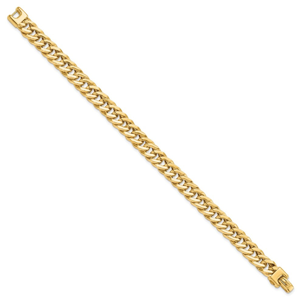 FJC Finejewelers 14 kt Yellow Gold Hand Made Chain Style Polished Men's Bracelet 8 Inches x 9 mm