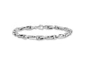 FJC Finejewelers 14 kt White Gold Polished Fancy Link Bracelet 8.25 Inches x 5 mm
