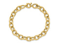 FJC Finejewelers 14 kt Yellow Gold Polished Cable Oval Link Bracelet 7.5 Inches x 8 mm