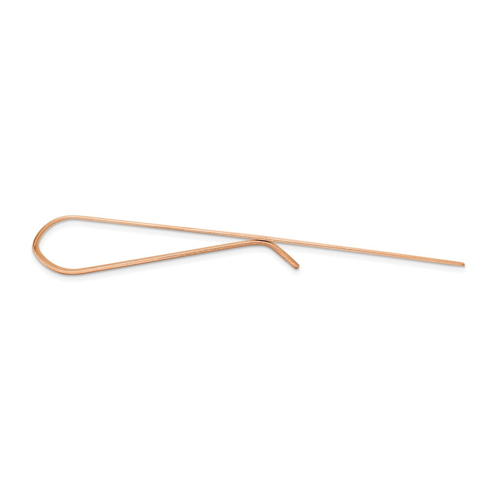 FJC Finejewelers 14 kt Rose Gold  Polished Tie Bar 50 mm x 4.5 mm