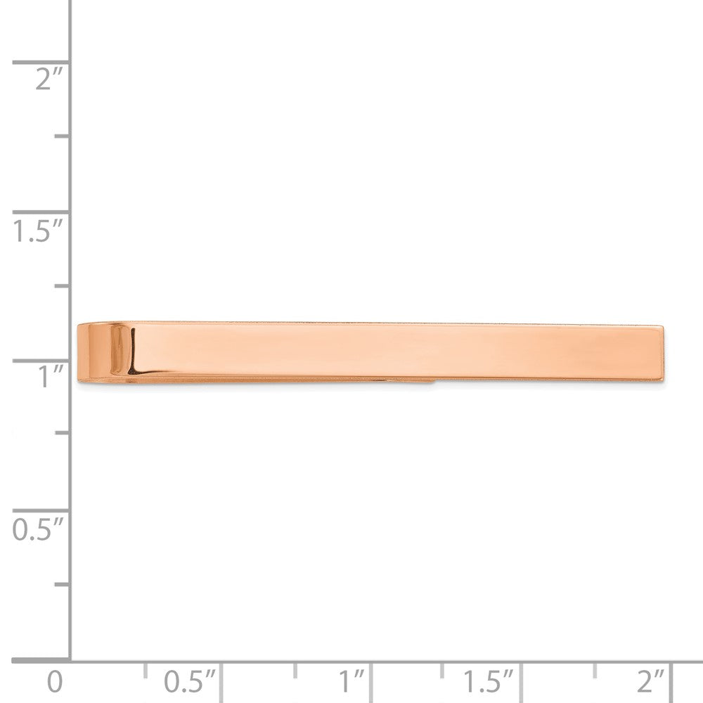 FJC Finejewelers 14 kt Rose Gold  Polished Tie Bar 50 mm x 4.5 mm