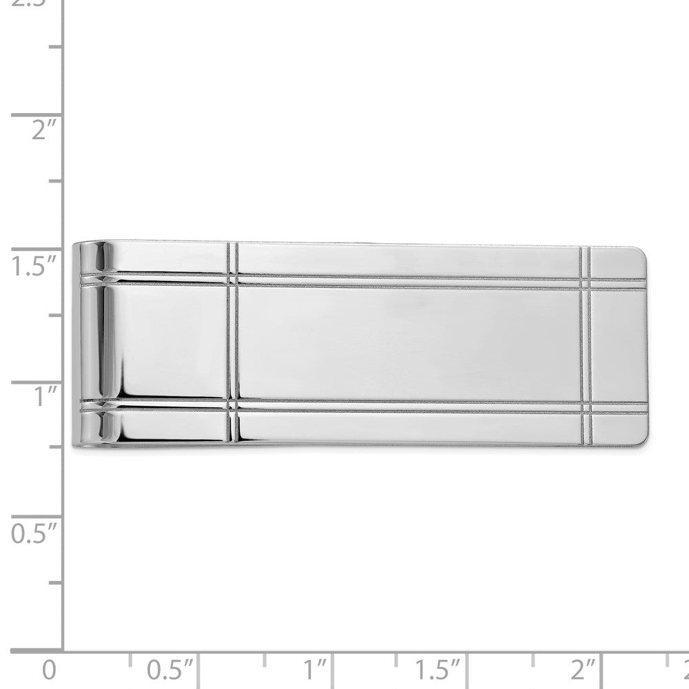 FJC Finejewelers 14 kt White Gold Money Clip 54 mm x 20 mm