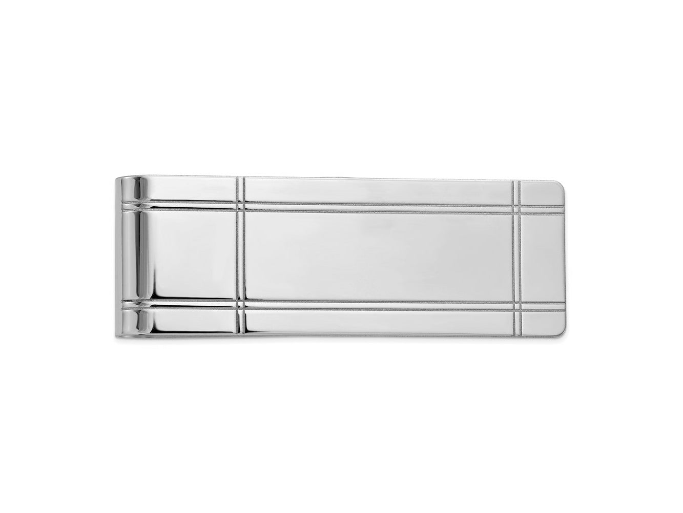 FJC Finejewelers 14 kt White Gold Money Clip 54 mm x 20 mm