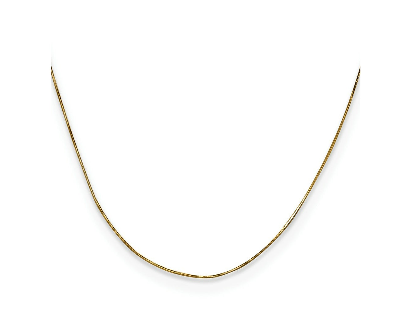 FJC Finejewelers 14 kt Yellow Gold .5 Octagonal Snake Chain 24 Inches x 0 mm
