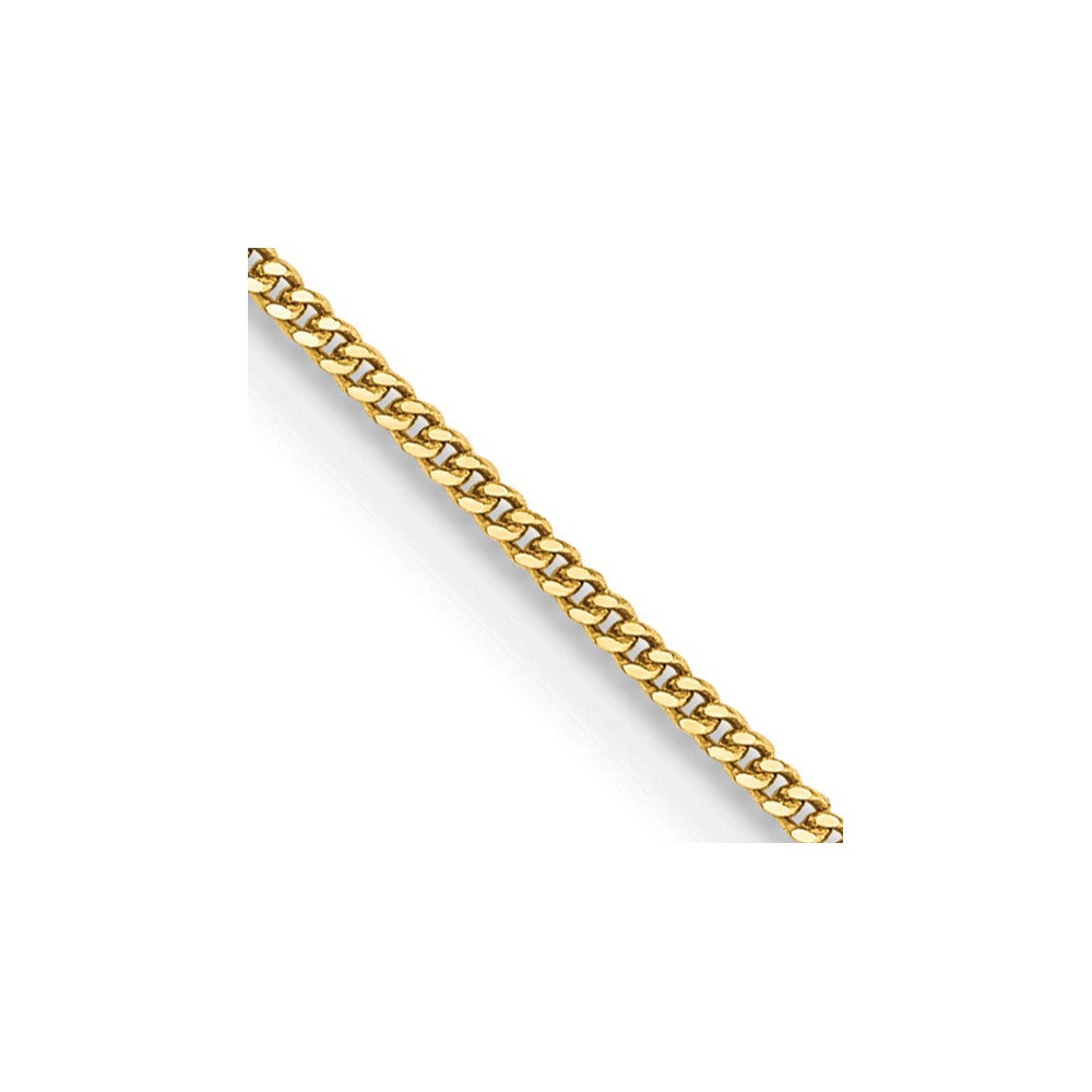 FJC Finejewelers 14 kt Yellow Gold .9 Curb Chain Anklet 10 Inches x 0 mm