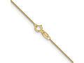 FJC Finejewelers 14 kt Yellow Gold .9 Curb Chain Anklet 10 Inches x 0 mm