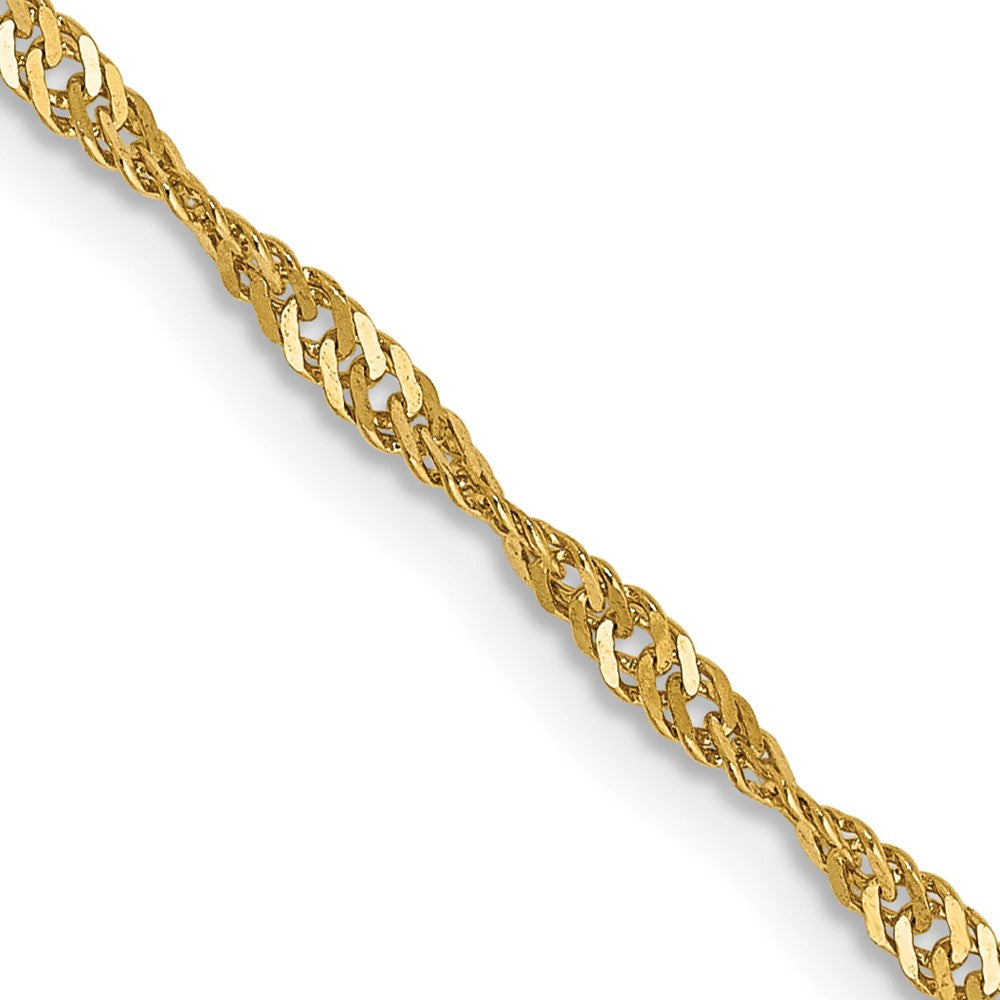 FJC Finejewelers 14 kt Yellow Gold 1.70mm Singapore Chain 22 Inches x 1.7 mm