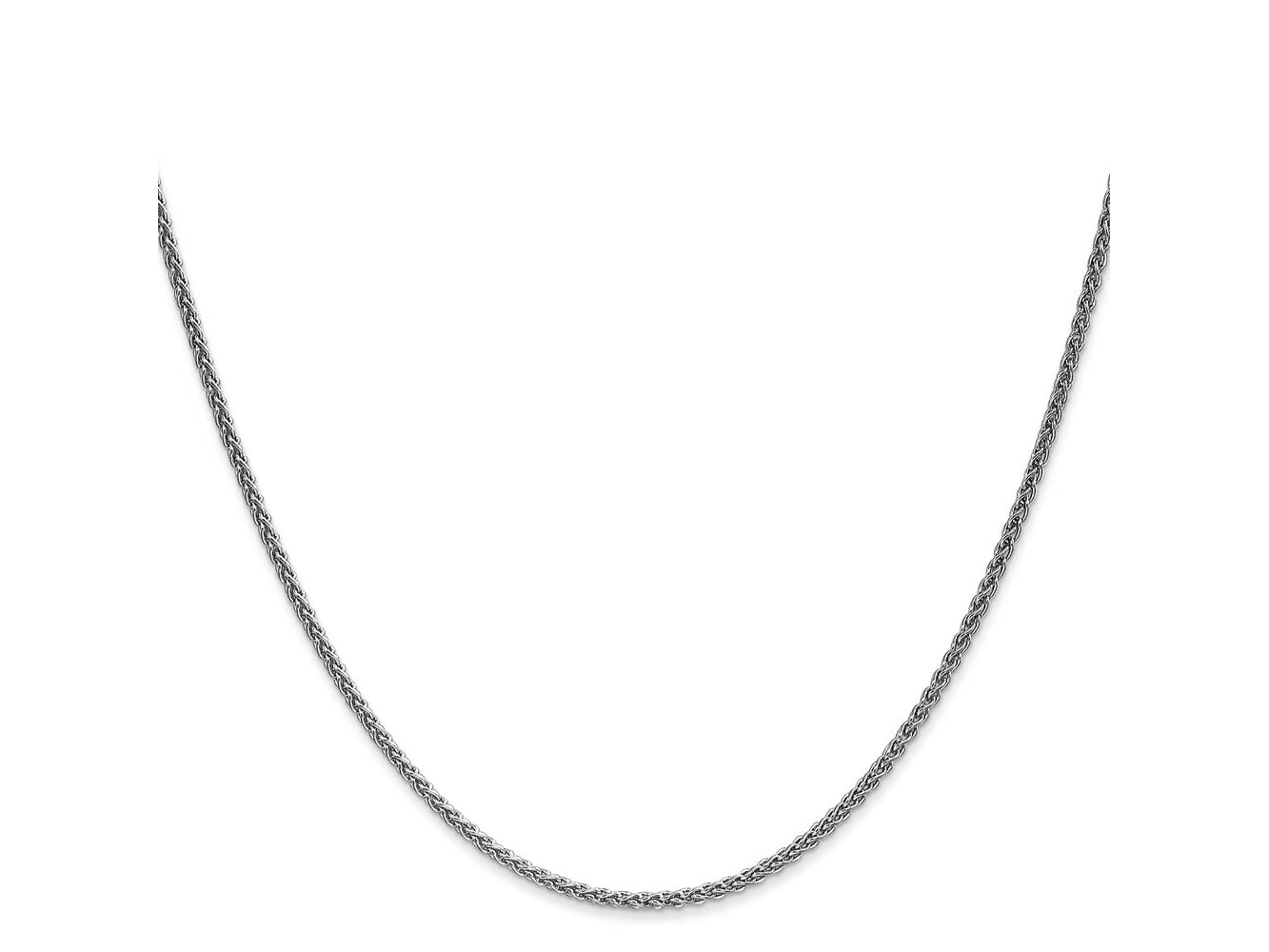 FJC Finejewelers 14 kt White Gold WG Spiga Chain 22 Inches x 1.7 mm