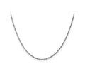 FJC Finejewelers 14 kt White Gold WG Singapore Chain 22 Inches x 1.4 mm