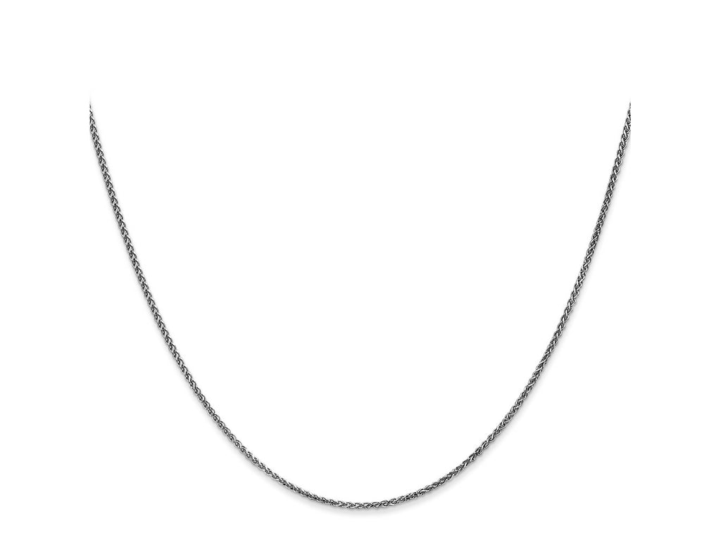 FJC Finejewelers 14 kt White Gold WG Bright Cut Spiga Chain 26 Inches x 1.25 mm