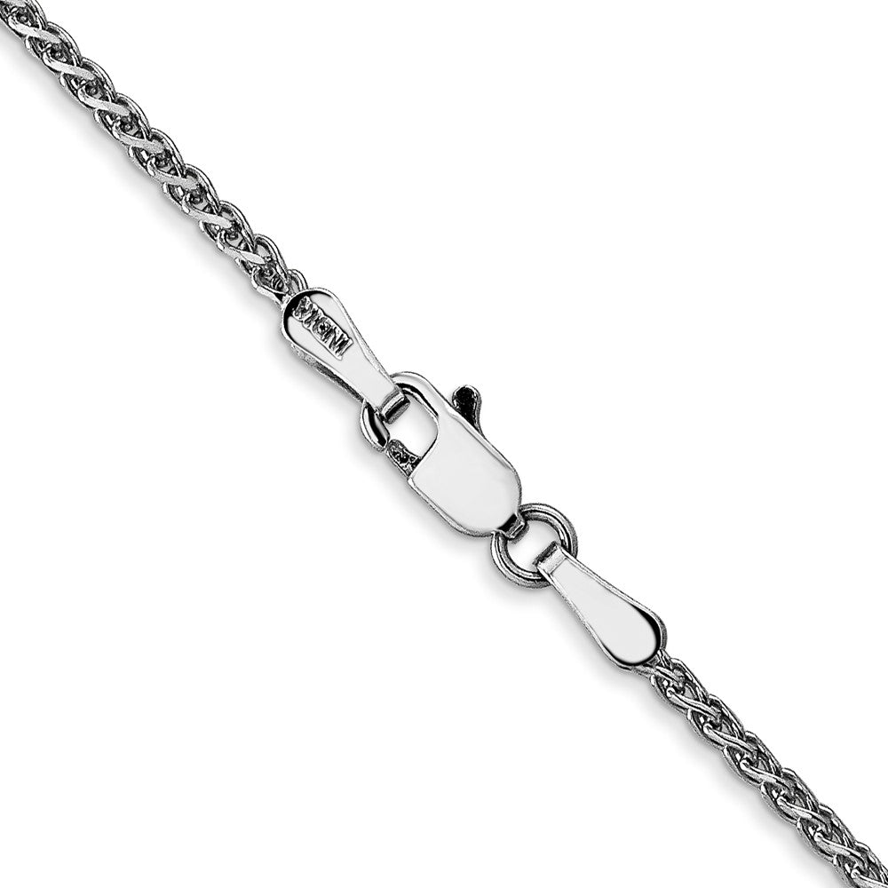 FJC Finejewelers 14 kt White Gold WG Bright Cut Spiga Chain 26 Inches x 1.7 mm