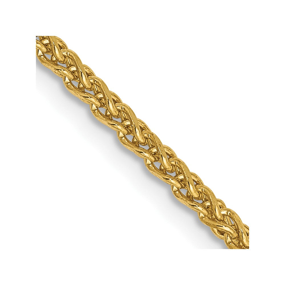 FJC Finejewelers 14 kt Yellow Gold Bright Cut Spiga Chain 26 Inches x 2.1 mm
