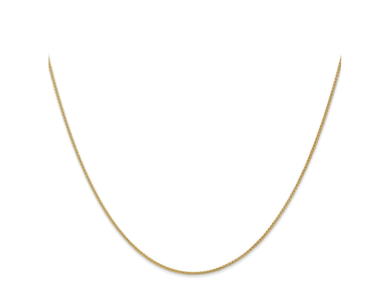 FJC Finejewelers 14 kt Yellow Gold Spiga with Lobster Clasp Chain 26 Inches x 1.05 mm