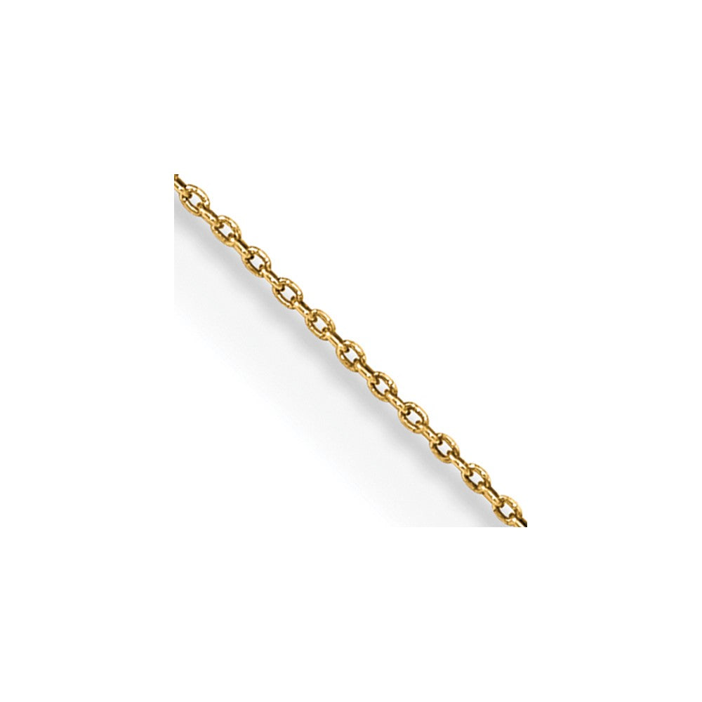 FJC Finejewelers 14 kt Yellow Gold Round Open Link Cable Chain 13 Inches x 0.75 mm