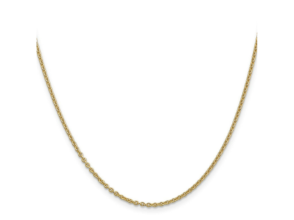 FJC Finejewelers 14 kt Yellow Gold Forzantine Cable Chain 26 Inches x 1.8 mm