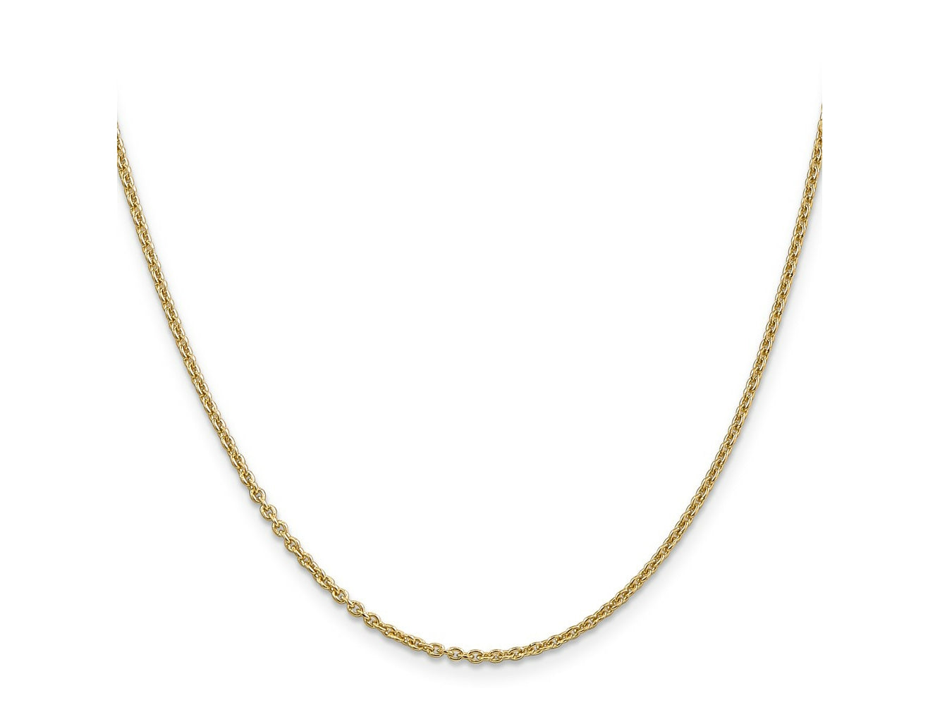 FJC Finejewelers 14 kt Yellow Gold Forzantine Cable Chain 30 Inches x 1.8 mm