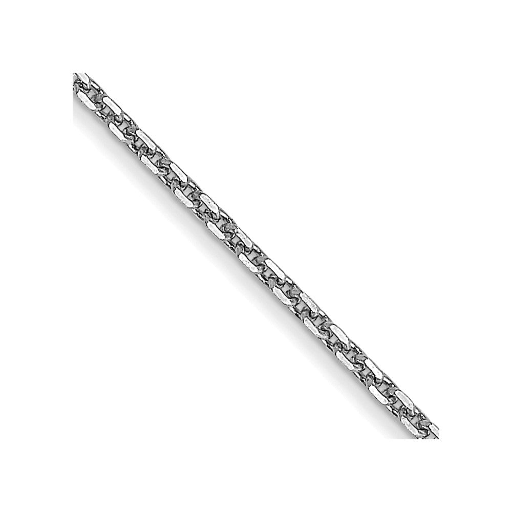 FJC Finejewelers 14 kt White Gold WG .95 Bright Cut Cable Chain Anklet 10 Inches x 0 mm