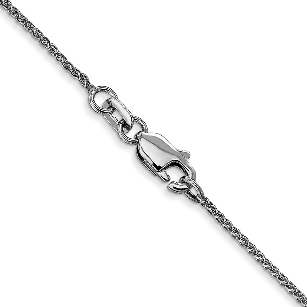 FJC Finejewelers 14 kt White Gold Bright Cut Spiga with Lobster Clasp Chain 26 Inches x 1.05 mm