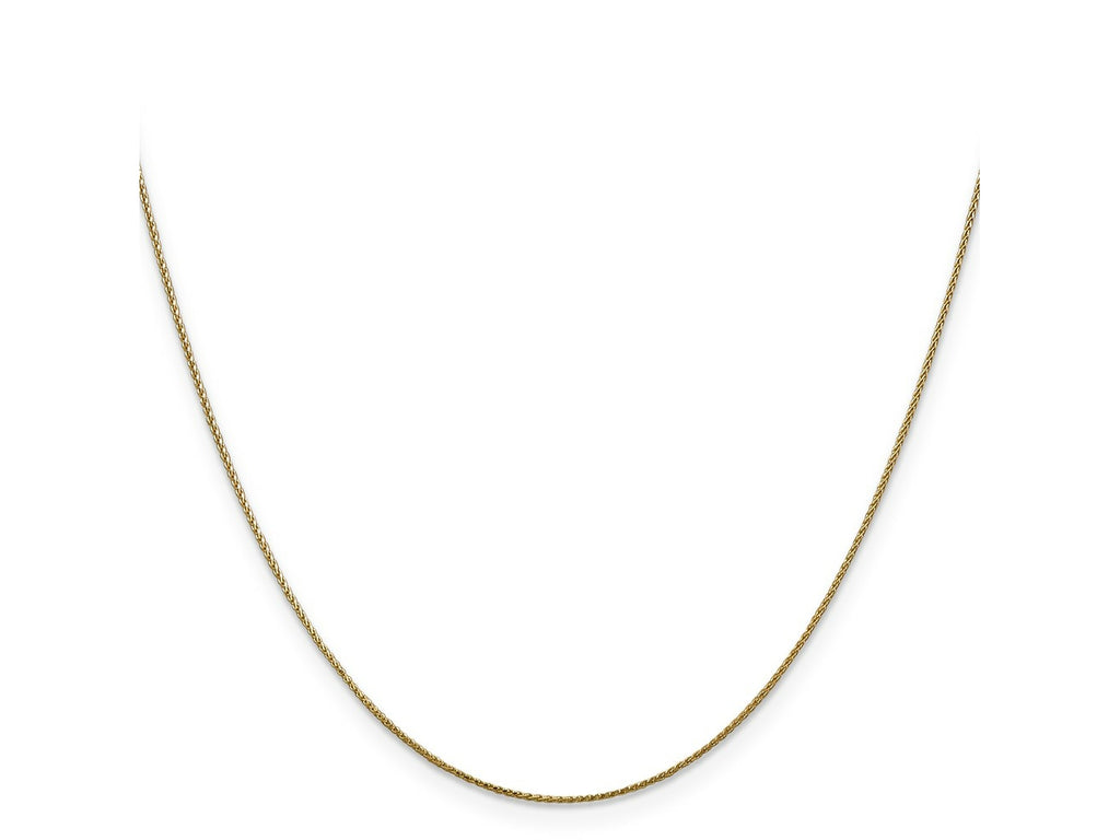 FJC Finejewelers 14 kt Yellow Gold Bright Cut Spiga with Lobster Clasp Chain 26 Inches x 0.85 mm