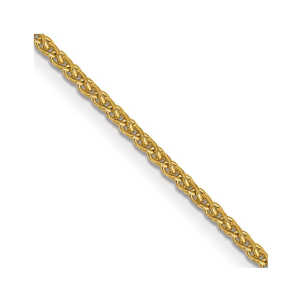FJC Finejewelers 14 kt Yellow Gold Bright Cut Spiga with Lobster Clasp Chain 26 Inches x 1.05 mm