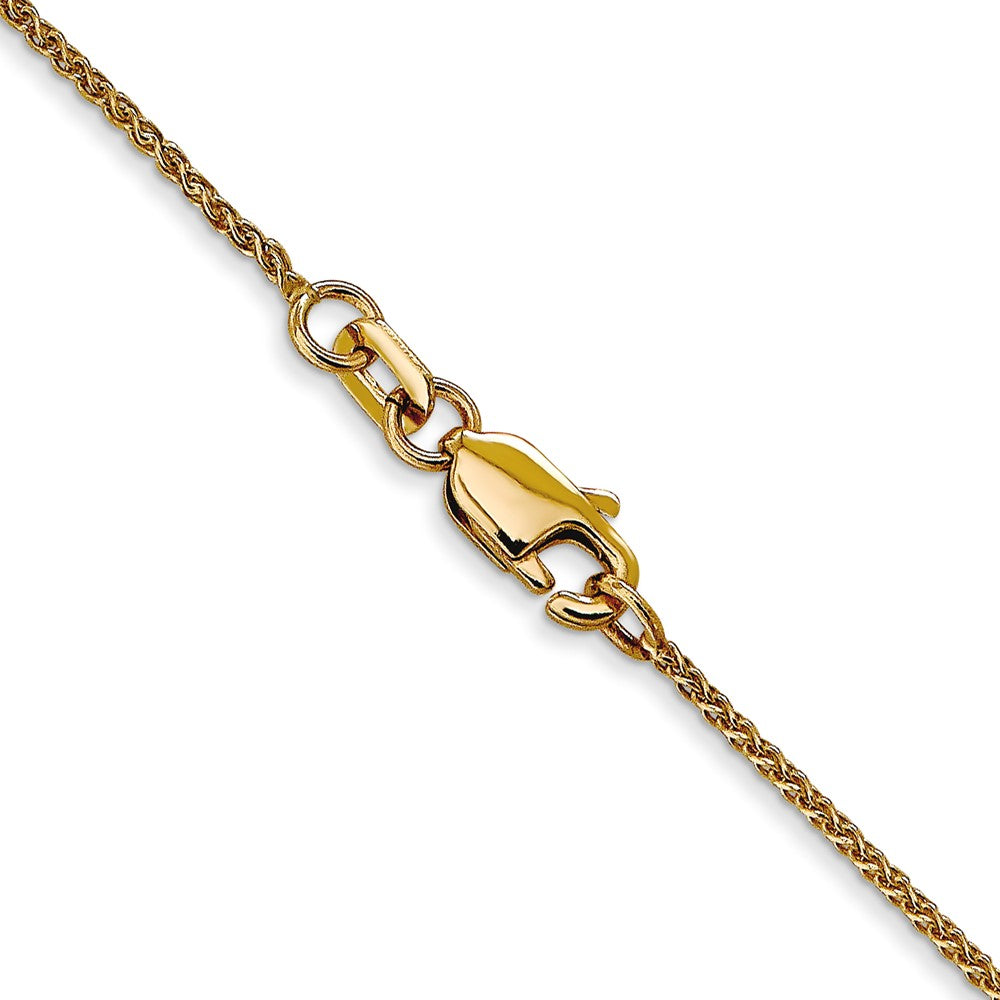 FJC Finejewelers 14 kt Yellow Gold Bright Cut Spiga with Lobster Clasp Chain 26 Inches x 1.05 mm
