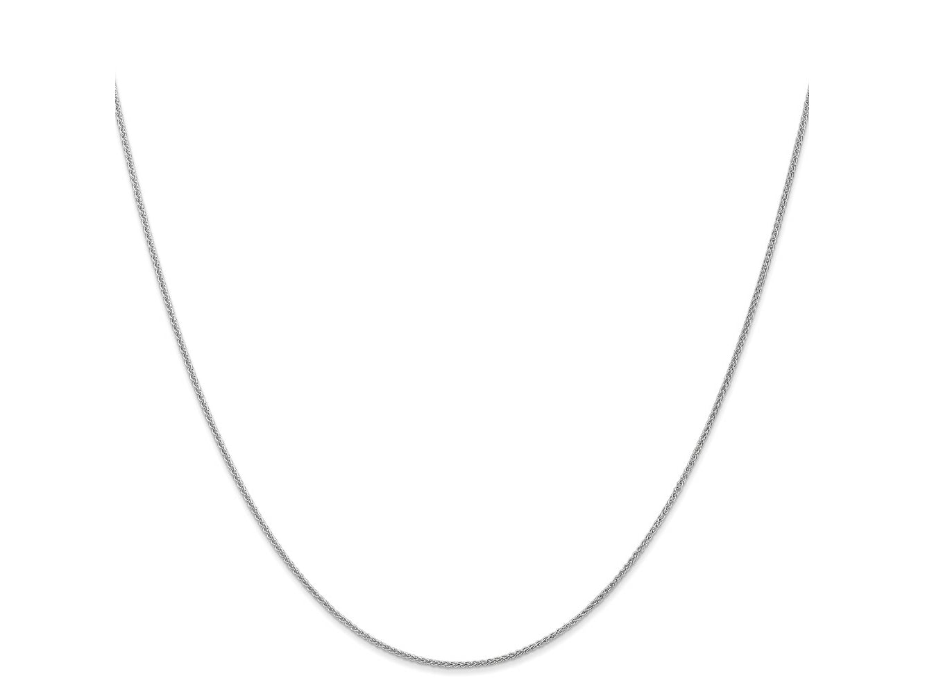 FJC Finejewelers 14 kt White Gold WG Spiga with Lobster Clasp Chain 26 Inches x 1.05 mm