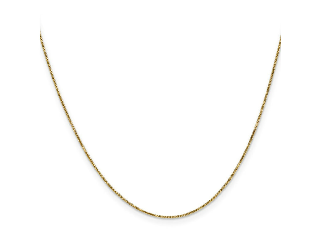FJC Finejewelers 14 kt Yellow Gold Spiga with Lobster Clasp Chain 22 Inches x 0.85 mm