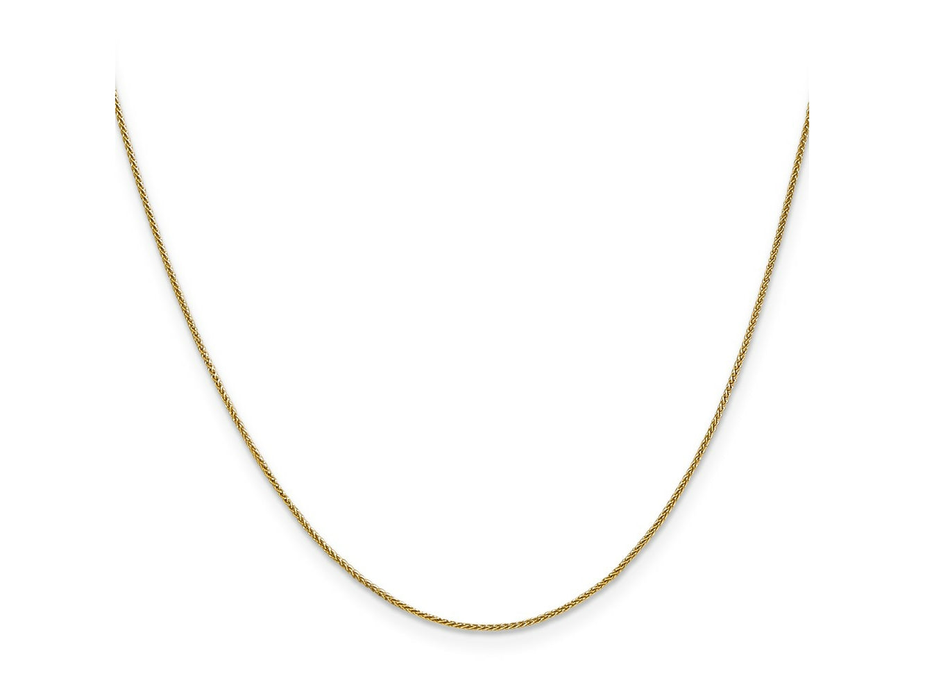 FJC Finejewelers 14 kt Yellow Gold Spiga with Lobster Clasp Chain 22 Inches x 0.85 mm
