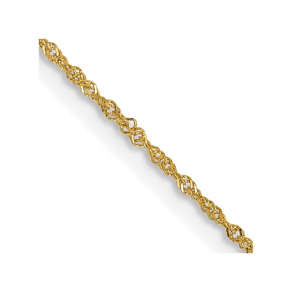 FJC Finejewelers 14 kt Yellow Gold Singapore Chain 22 Inches x 1 mm