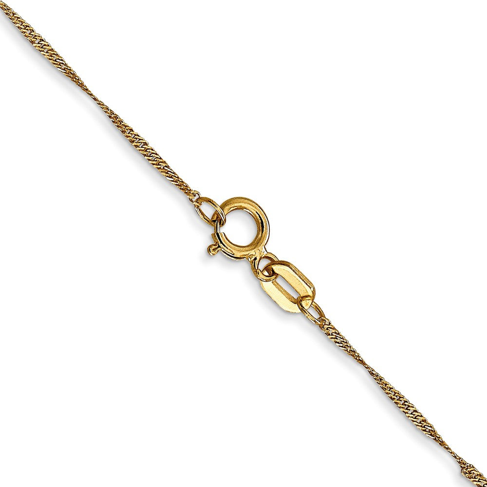 FJC Finejewelers 14 kt Yellow Gold Singapore Chain 22 Inches x 1 mm