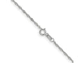 FJC Finejewelers 14 kt White Gold WG Singapore Bracelet Chain 6 Inches x 1.1 mm