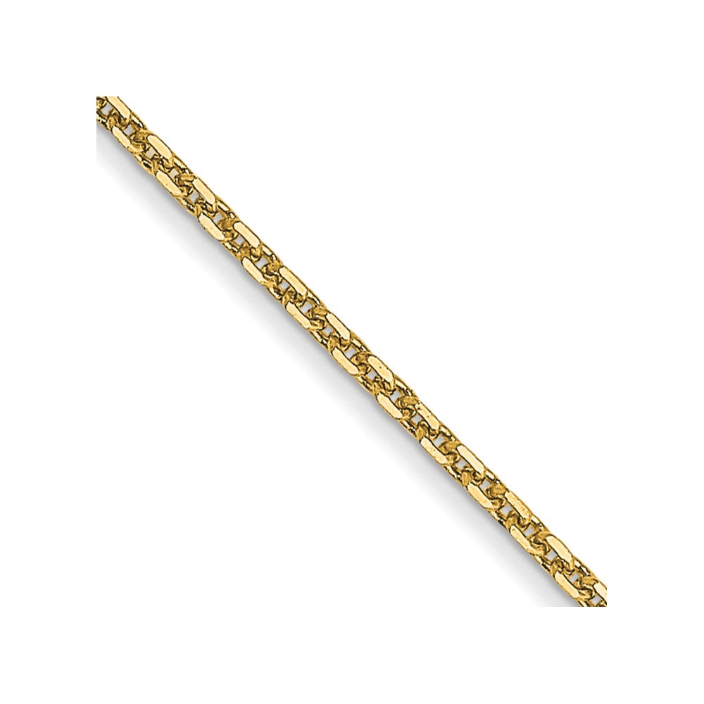 FJC Finejewelers 14 kt Yellow Gold .95 Bright Cut Cable Chain Anklet 9 Inches x 0 mm